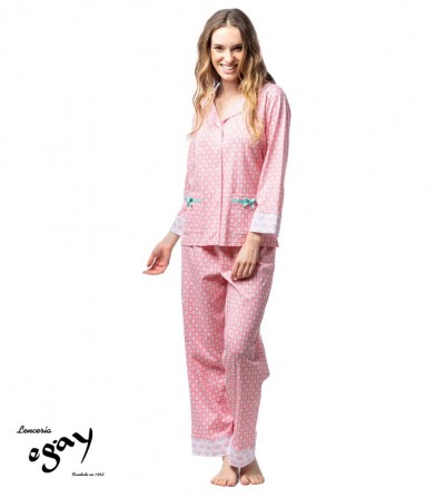 Pijama algodón mujer